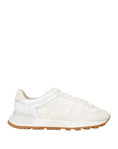 MAISON MARGIELA Sneakers Ivory Textile fibers, Soft Leather