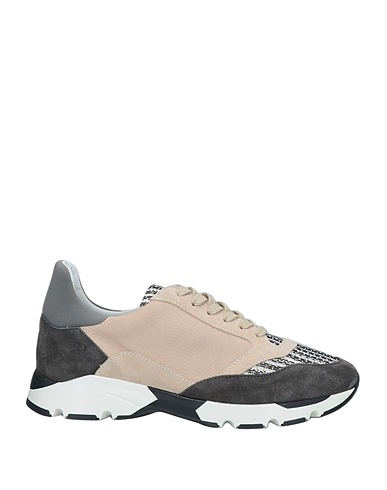 SIGNS Sneakers Beige Leather, Textile fibers