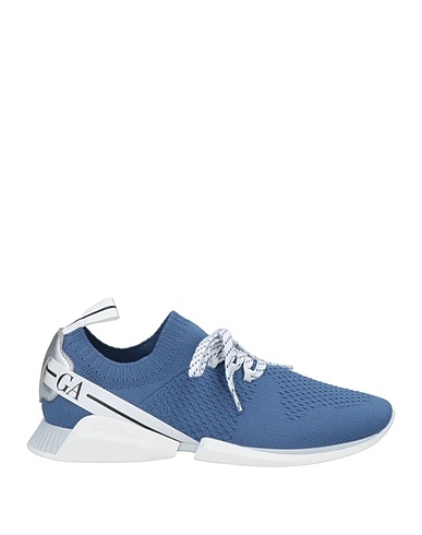GIORGIO ARMANI FOOTWEAR Slate blue 90% Polyester, 10% Elastane, Ovine leather