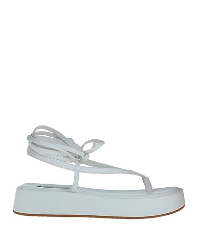 STEVE MADDEN Flip flops White Textile fibres