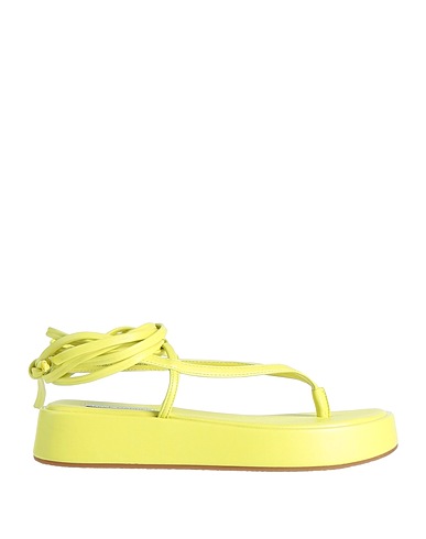STEVE MADDEN Flip flops Yellow Textile fibers