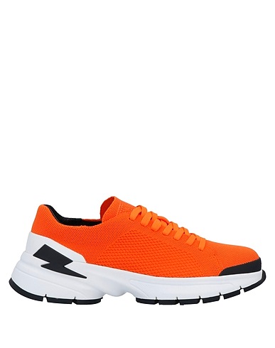 NEIL BARRETT Sneakers Arancione Fibre tessili