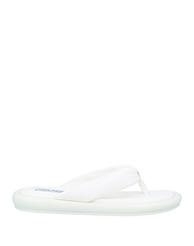 STEVE MADDEN Flip flops White Textile fibers