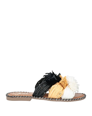 GIOIA.A. Sandals Beige Natural raffia, Soft Leather
