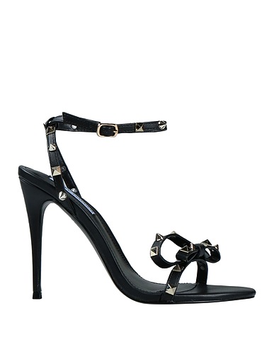 STEVE MADDEN Sandals Black Textile fibres
