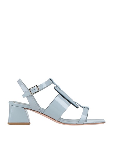 ROGER VIVIER Sandals Light grey Soft Leather
