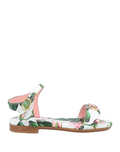 DOLCE&GABBANA Sandals White 100% Lambskin