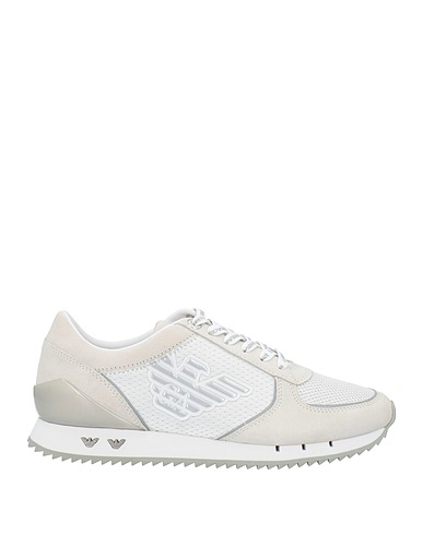 EA7 Sneakers White Textile fibres, Leather