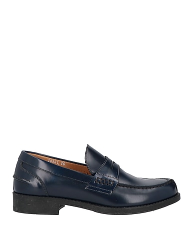 ALBUSCERI Loafers Blue Soft Leather