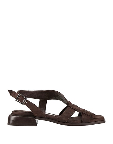 HUNDRED 100 Sandals Dark brown Soft Leather