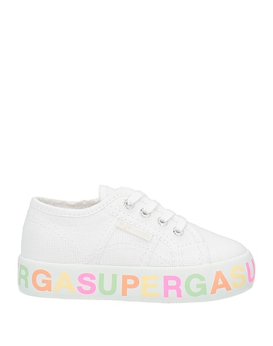 SUPERGA Canvas sneakers  2730 KIDS PLATFORM LETTERING
 White Textile fibers