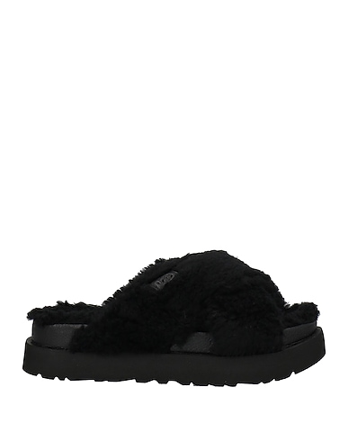 UGG Sandali Nero Fibre tessili, Pelle