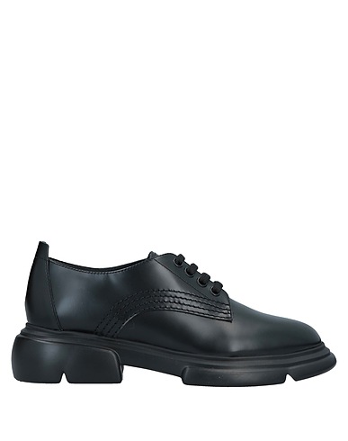 EMPORIO ARMANI Laced shoes Black Soft Leather