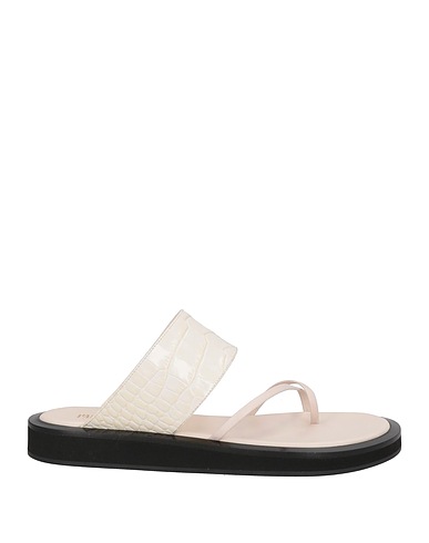 PARIS TEXAS Flip flops Ivory Leather