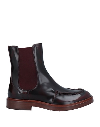 TOD'S Ankle boot Burgundy Soft Leather