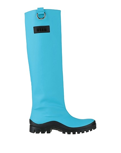 MSGM Stivali Azzurro Fibre tessili
