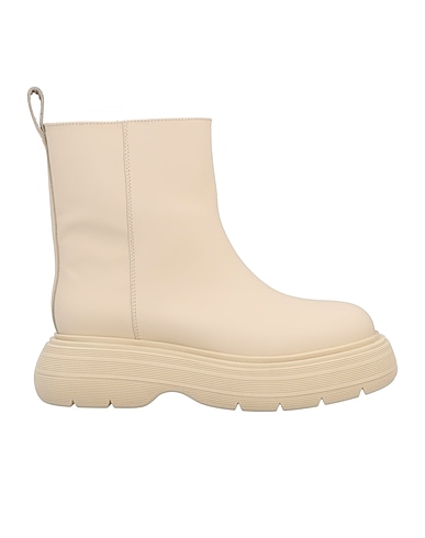 GIA BORGHINI Ankle boot Beige Calfskin