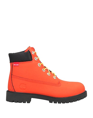 TIMBERLAND Stivaletti Arancione Pelle, Fibre tessili
