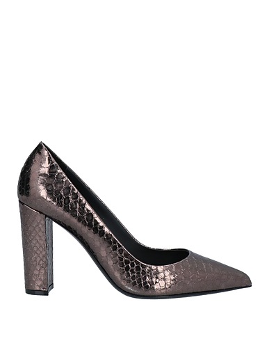 NINALILOU Court Charcoal Soft Leather