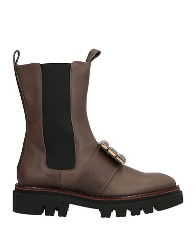 RAS Ankle boot Military green Soft Leather