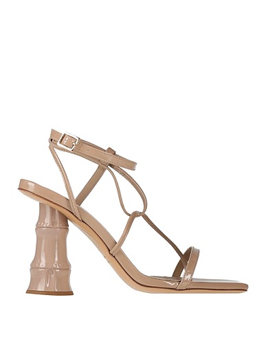 GIA BORGHINI Flip flops Taupe Soft Leather