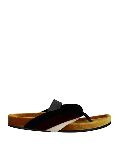 JIL SANDER Flip flops Marigold Soft Leather, Textile fibres