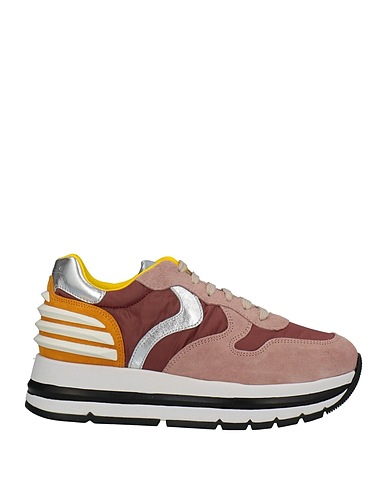 VOILE BLANCHE Sneakers Rosa antico Pelle, Fibre tessili