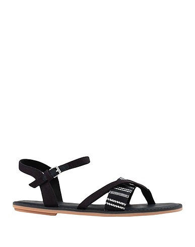 TOMS Infradito Nero 100% Cotone