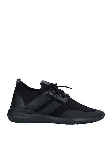 TOD'S NO_CODE Sneakers Black Soft Leather, Textile fibers