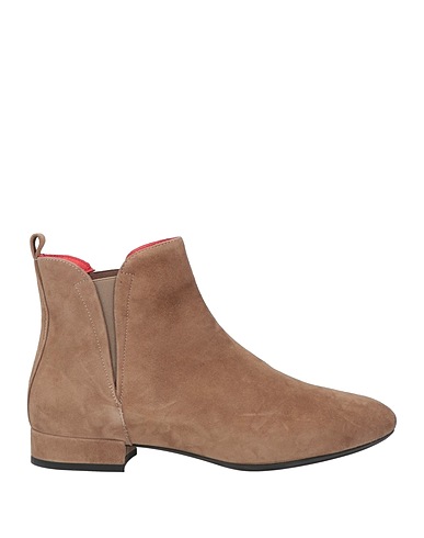 PAS DE ROUGE Ankle boot Taupe Soft Leather