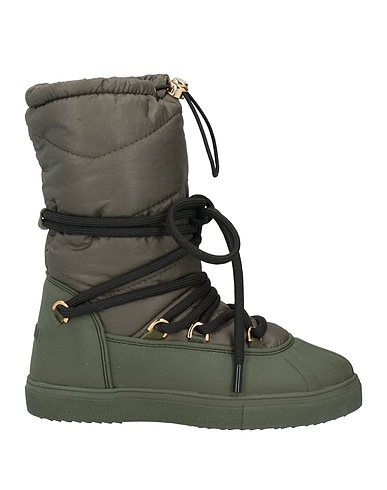 INUIKII Ankle boot Military green Textile fibres, Rubber