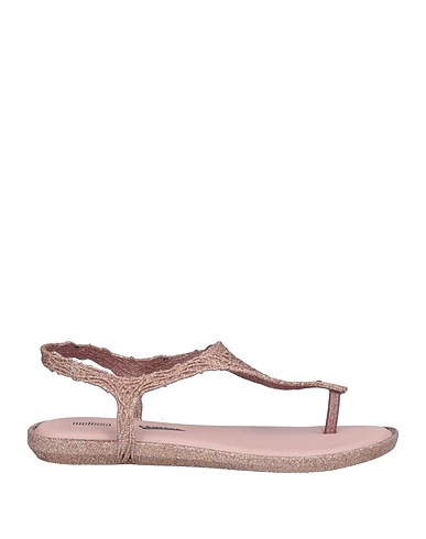MELISSA + CAMPANA Flip flops Rose gold Rubber