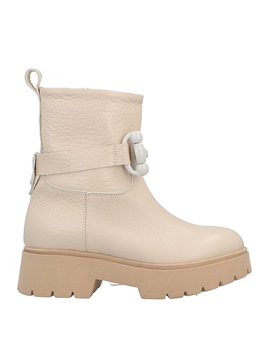 JANET & JANET Ankle boot Ivory Soft Leather