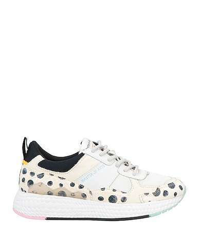 MOACONCEPT Sneakers Elfenbein Leder, Gewebefasern