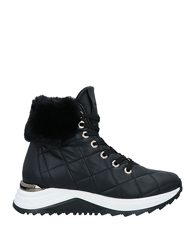 BALDININI Sneakers Black Soft Leather, Textile fibres
