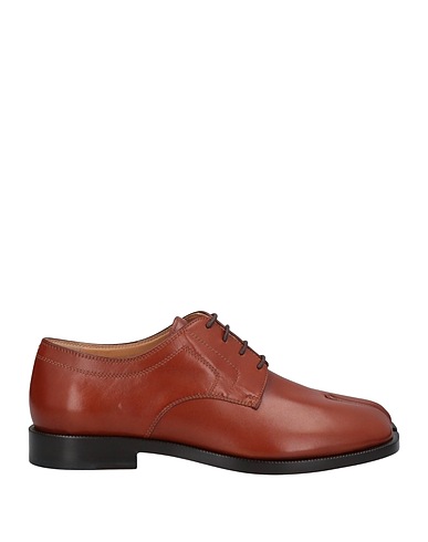 MAISON MARGIELA Laced shoes Tan Soft Leather