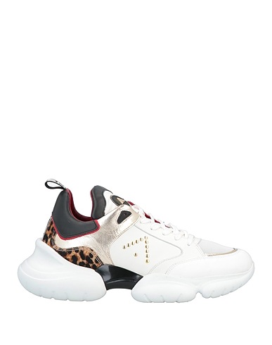 ED PARRISH Sneakers Weiß Leder, Gewebefasern