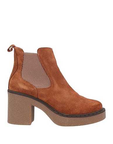 BUENO Ankle boot Tan Soft Leather