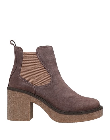 BUENO Stiefelette Khaki Leder