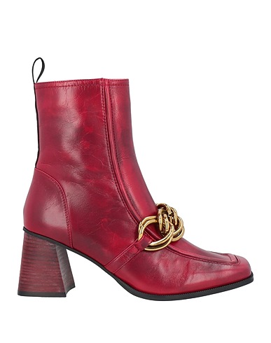 LUCIANO BARACHINI Stiefelette Rot Kalbsleder