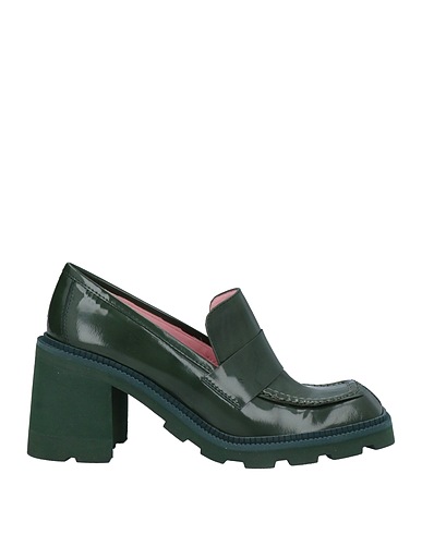 RAS Loafers Green Soft Leather
