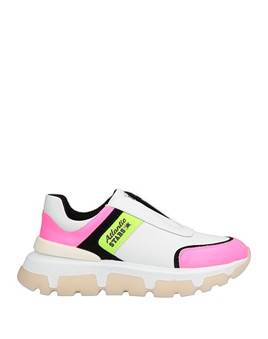 ATLANTIC STARS Sneakers Bianco Pelle, Fibre tessili