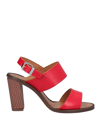 PAOLA FERRI Sandals Red Cowhide