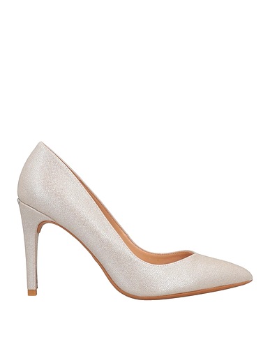 LIU •JO Pump Platinum Soft Leather