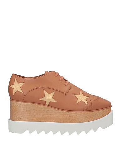 STELLA McCARTNEY Laced shoes Blush Synthetisches Material, Wood