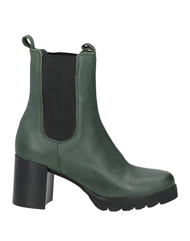 MASSIMO BALDI Ankle boot Dark green Leather