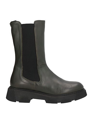 TOSCA BLU Ankle boot STUDIO Dark green Leather, Textile fibers