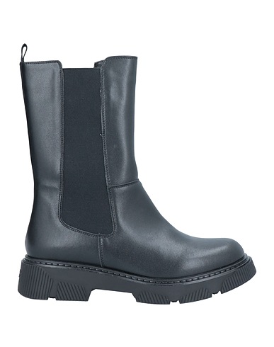 TOSCA BLU Ankle boot STUDIO Black Leather, Textile fibers