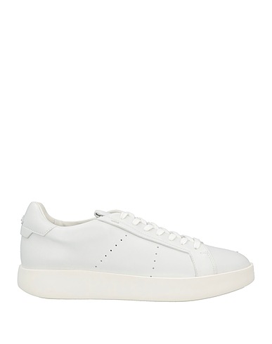 SANTONI Sneakers Light grey Soft Leather
