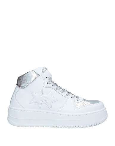 2STAR Sneakers White Soft Leather